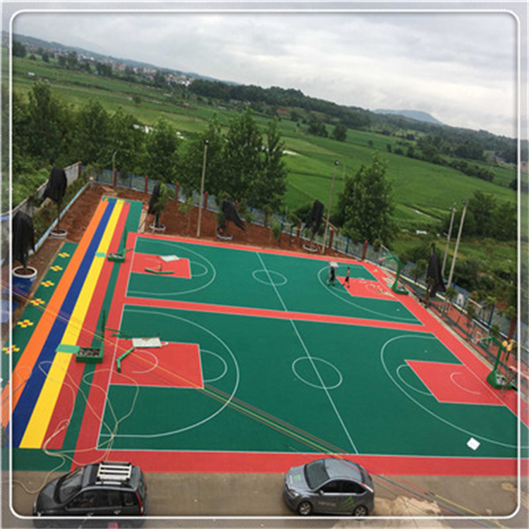 plastic outdoor basketball court flooring sports floor